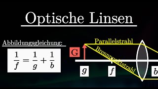 Optische Linsen - Abbildungsgleichung, Bildweite, Bildgröße, Brechkraft (Physik)