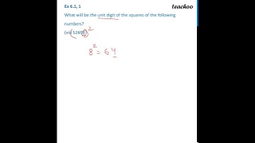 Ex 5.1, 1 (vii) - What will be unit digit of the square of 52698 - Teachoo - Teachoo