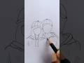 Girl and Boy Easy Drawing ! #shorts #shortvideo #youtubeshorts #shortsfeed #channel search #drawing