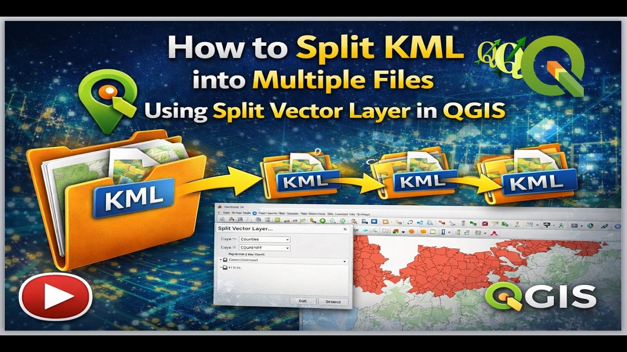 How to Split KML into Multiple Files Using Split Vector Layer in QGIS ...