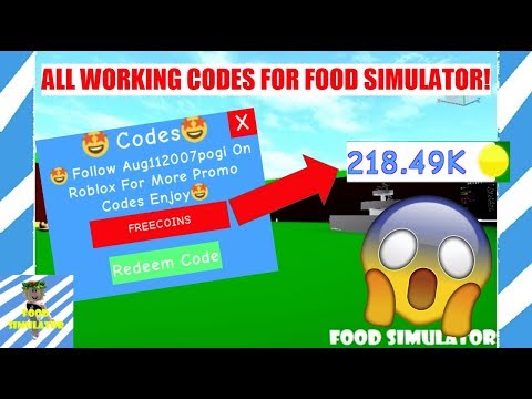 All Working Codes For Food Simulator Roblox Youtube - eating animation codes roblox