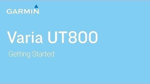 Tutorial   Varia UT800 Smart Headlight  Getting Started