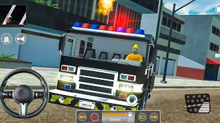 Fire Truck Sim 2022 - Firefighter Driving Game 3D Android Gameplay screenshot 2