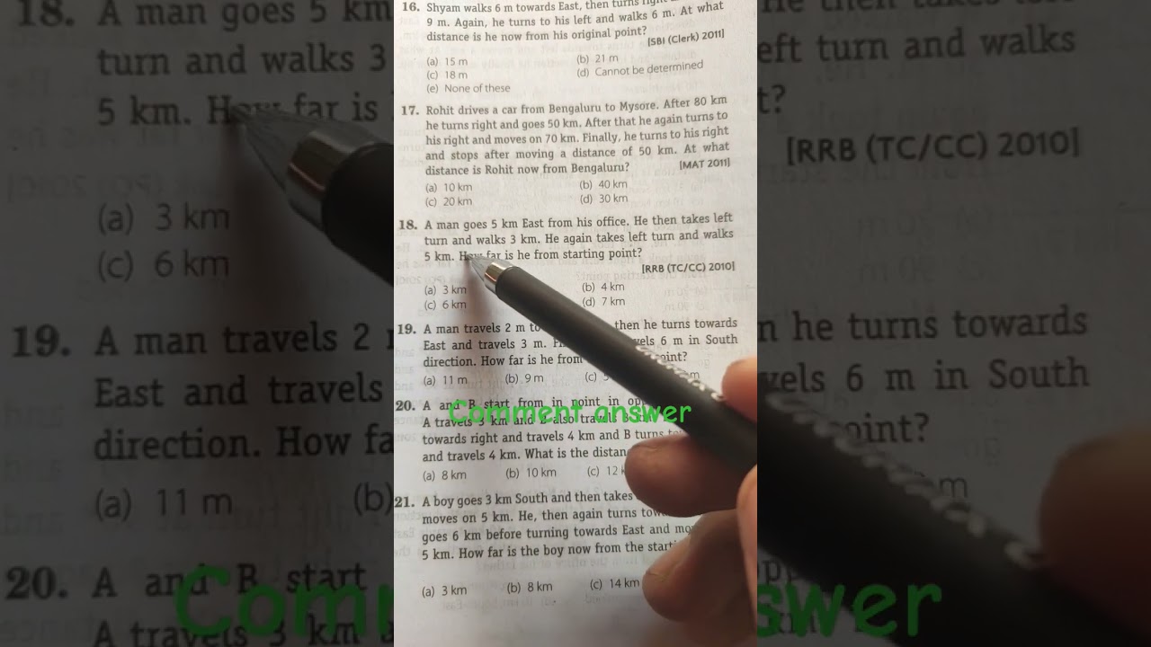 direction and distance reasoning