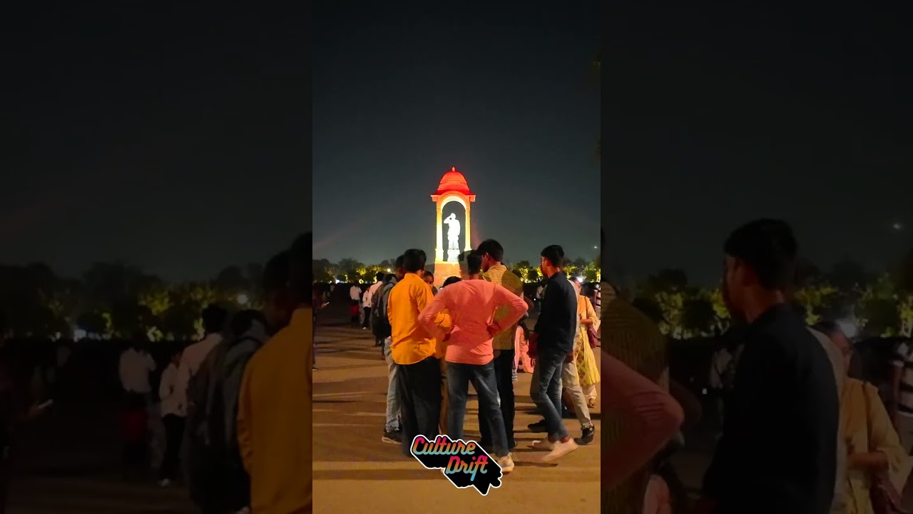 Hyperlapse Magic: Crowds at India Gate Delhi | India 🇮🇳 2024 