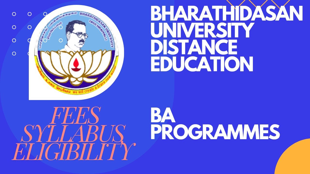 BHARATHIDASAN UNIVERSITY BA PROGRAMMES YouTube bharathidasan-university-ba-programmes-youtube