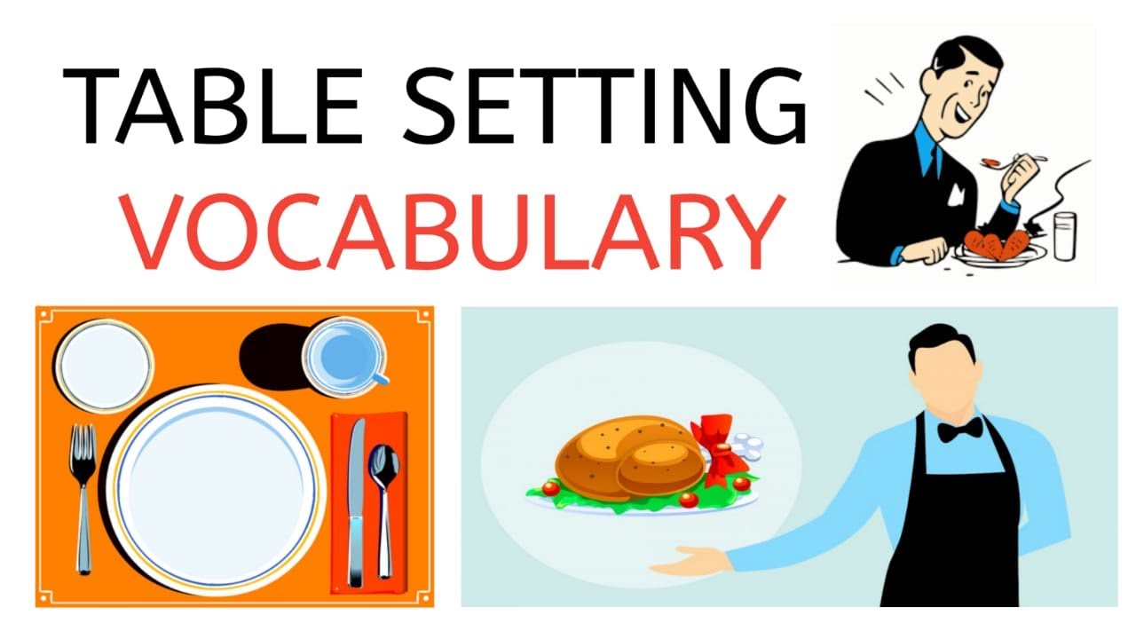 Table Setting Vocabulary Formal and Informal English Vocabulary YouTube