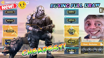 CODM BUYING WHOLE OMNIPOTENT DRAW - GIFTED BY MY FRIEND - GETTING LEGENDARY GHOST - RETRIBUTION