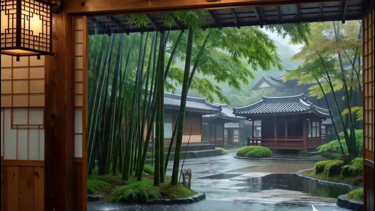 Lantern Light Dreams | Soft Rain + Piano Melodies for Deep Peaceful Sleep