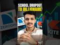 School Dropout To Zerodha: Nikhil Kamath’s Unreal Journey Explained 💰 #nikhilkamath #zerodha #shorts
