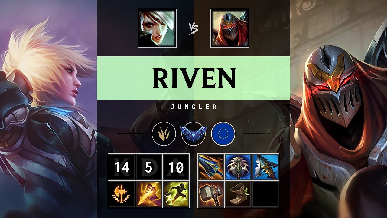 Riven Jungle vs Zed - EUW Diamond Patch 25.21