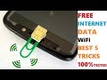 BEST TOP 5 FREE INTERNET DATA WiFi IDEAS TRICKS