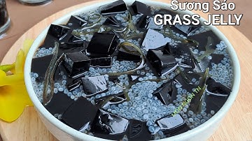 Cách nấu Sương Sáo dai ngon dẻo mịn uống với hạt é thanh mát giải nhiệt cho ngày trời nắng nóng