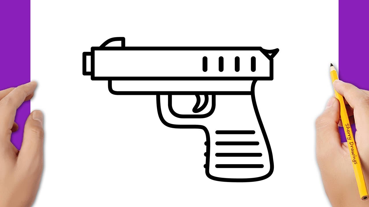 handgun drawings