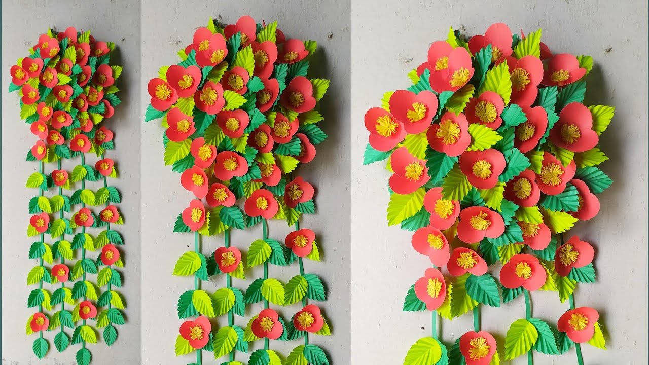 paper wallmate /wallmate /paper flower/paper art/ room decoration idea