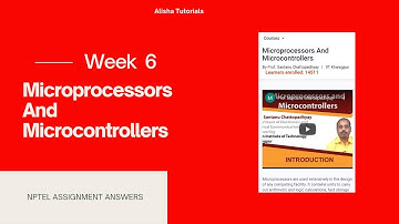 Microprocessors And Microcontrollers | NPTEL 2021 Assignment | Week 6 answers