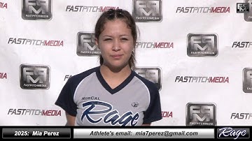 2025 Mia Perez - 3.43 GPA - Pitcher and Third Base Softball Recruiting Skills Video - Norcal Rage