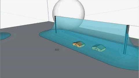 Rolling Sphere Method of Lightning Protection 3D Animation with Google Sketchup