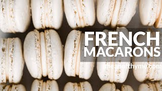 French Macarons with Vanilla Buttercream Filling