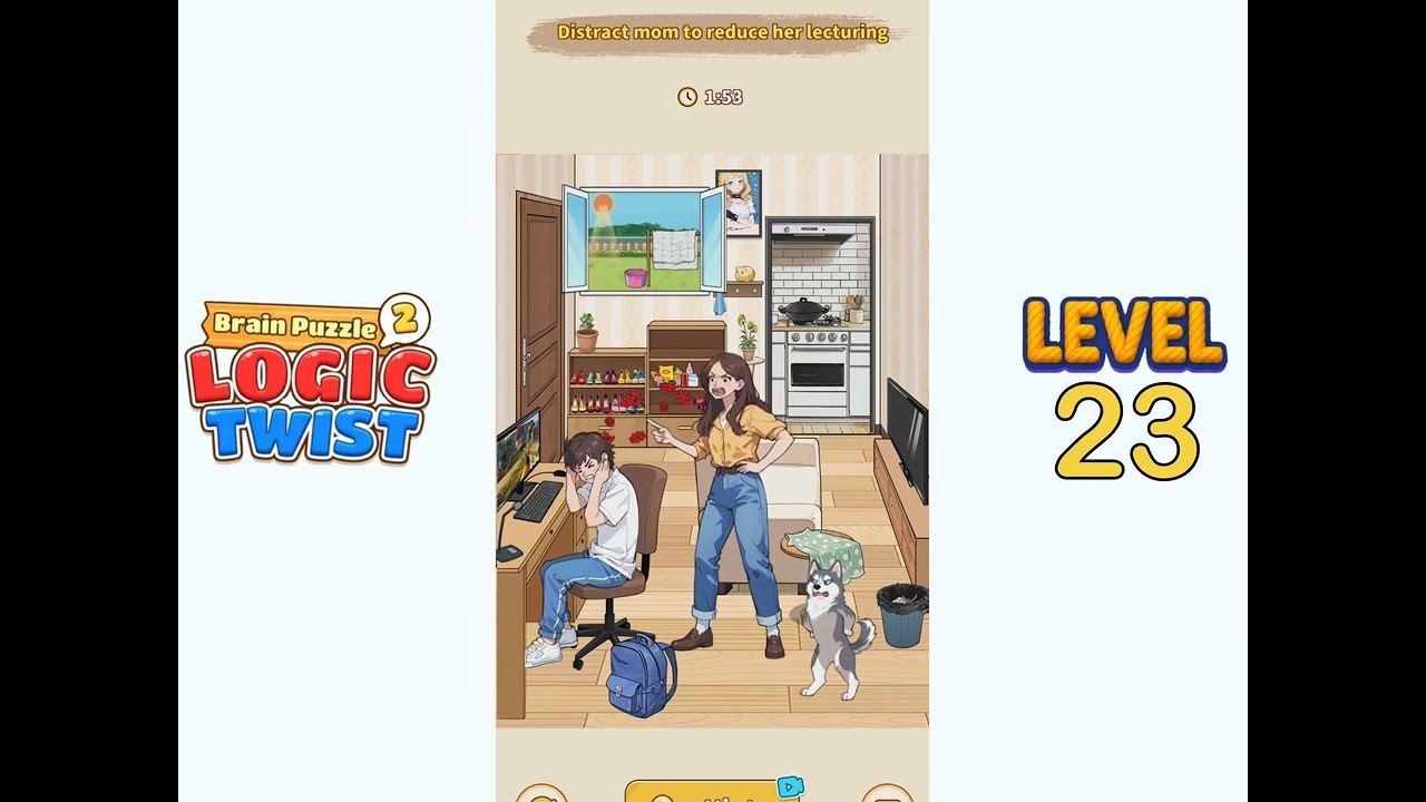 Brain puzzle 2 logic twist level 23 Walkthrough Solution