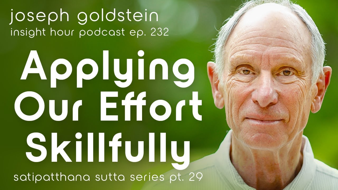 Joseph Goldstein on Applying Our Effort Skillfully – Insight Hour Ep ...