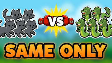 Super Auto Pets but we can only use 1 TYPE OF PET