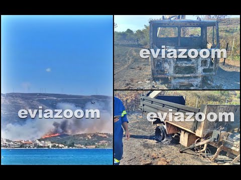 EviaZoom.gr - Πυρκαγιά στα Νέα Στύρα: Από γερανοφόρο όχημα ξεκίνησε η φωτιά - Συνελήφθη 53χρονος