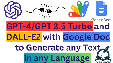 OpenAI GPT-4/GPT 3.5 Turbo with Google Doc (Google Apps Script)