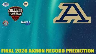 Final 2026 Akron Record Prediction!