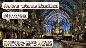 Notre-Dame Basilica of Montréal 🇨🇦 | 蒙特利尔圣母大教堂 | Montreal City Walk | City Ambience