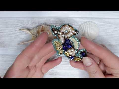 Брошь морской конек. Обзор броши. Брошь своими руками.