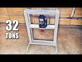 Homemade compact and very simple 32T Hydraulic Press