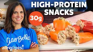 9 Easy High-Protein Snacks Anyone Can Make (BBQ Chicken Peppers, Rice Krispie Treats & More)
