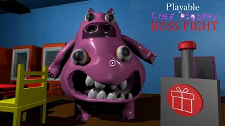 Playable Chef Pigster BOSS FIGHT Full Playthrough gameplay (Garten of Banban Fangame)