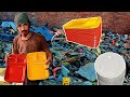 Most amazing recycling process of plastic scrap to plastic plates