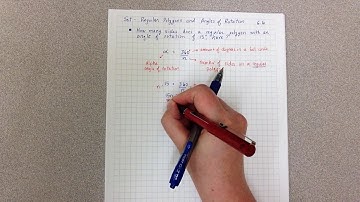 Math 1 - Module 6.6 Set - Angles of Rotational Symmetry for Regular Polygons