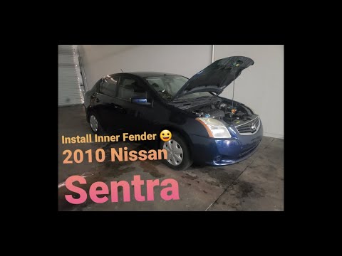 Replace / Install Inner Fender AKA Fender Liner — 2007 – 2012 Nissan Sentra