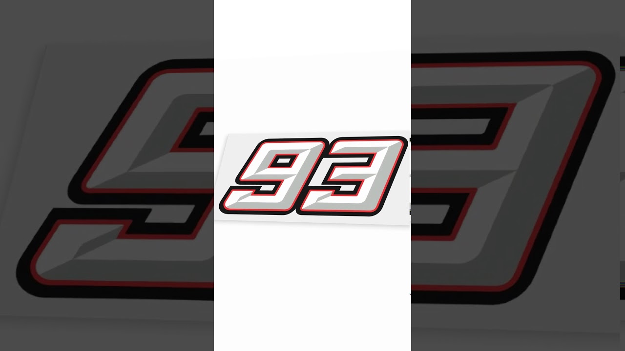 Sticker Individual Mm93 - Marc Marquez Moto Gp - YouTube