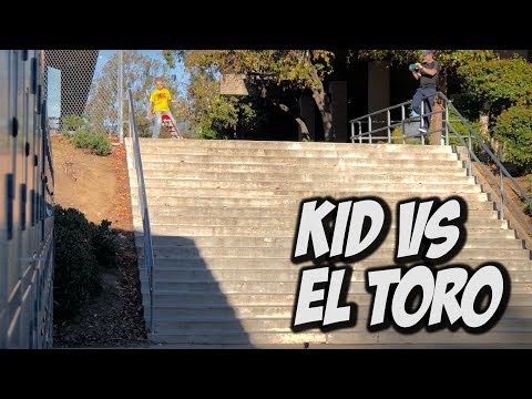 10 YEAR OLD VS EL TORO 20 STAIR RAIL Feat.  Kristion Jordan - NKA VIDS -