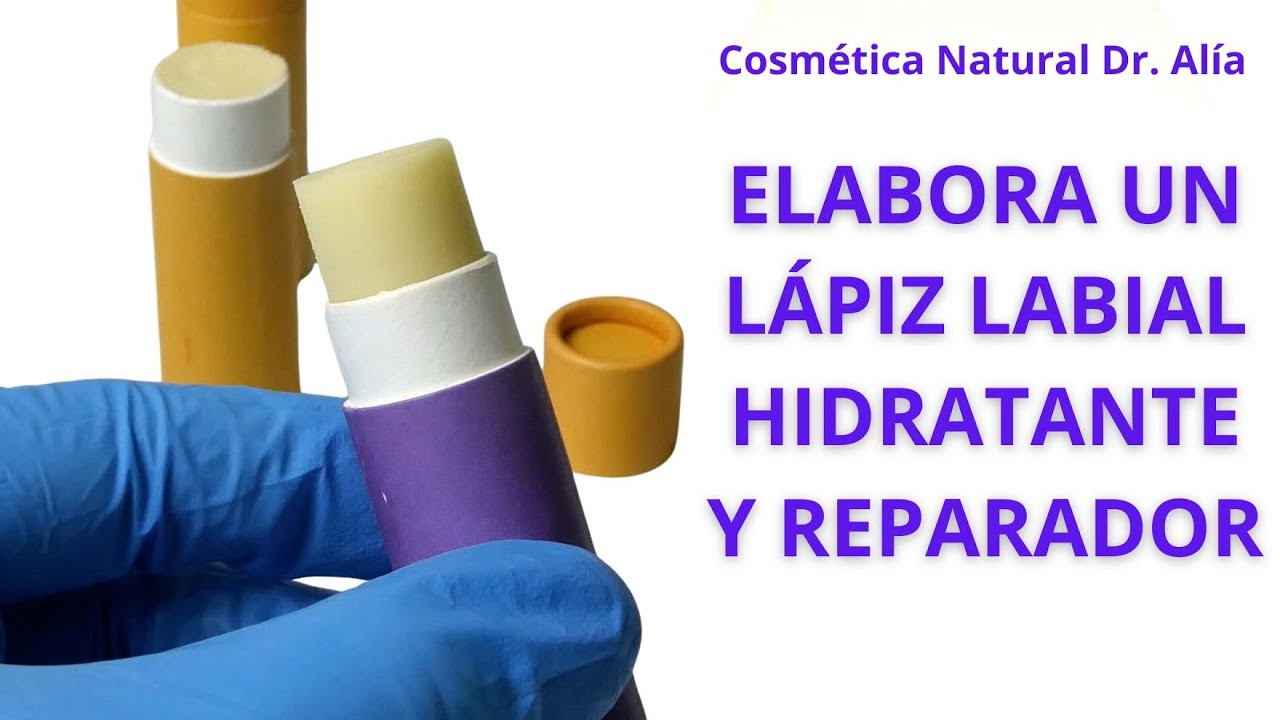 Elaboración de un lápiz labial de cosmética natural reparador e hidratante
