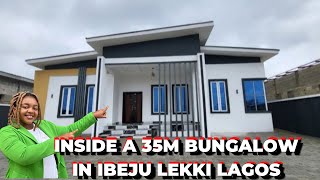 INSIDE A N33M \& N35M BUNGALOW FOR SALE IN IBEJU LEKKI LAGOS NIGERIA - AFFORDABLE BUNGALOW FOR SALE