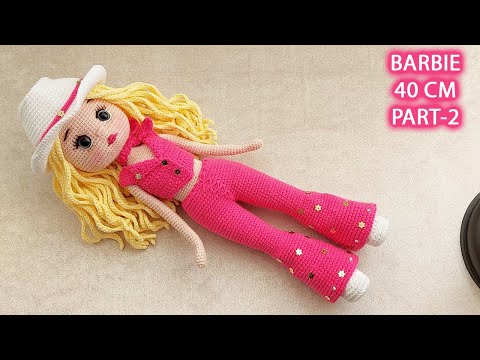 Amigurumi Barbie bebek 40cm Part 2 Gövde yapımı(Subtitulos en Español)