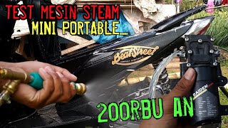 Membuat Alat Cuci Motor Steam Mini 12V DC Jadi Kenceng, Mantav !!. 