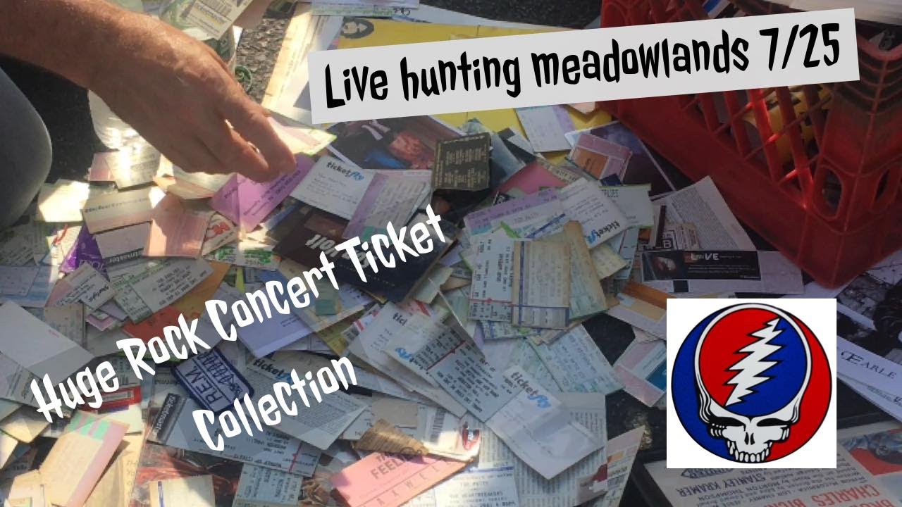 Live Hunting - 7/25 Meadowlands Classic Rock Concert Ticket Collection And Toys