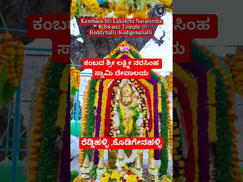 ಕಂಬದ ಶ್ರೀ ಲಕ್ಷ್ಮೀನರಸಿಂಹ ಸ್ವಾಮಿ ದೇವಾಲಯ 🛕 ರೆಡ್ಡಿಹಳ್ಳಿ 🙏 #shorts