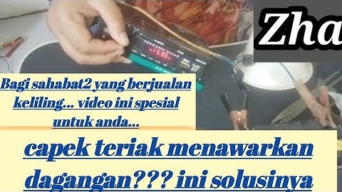 membuat box musik mp3 untuk pedagang  keliling.