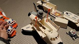 Toy Talk and Stuff 160: Hot Wheels space shuttle 1997 toy set and Bandai transforming shuttle 1985!