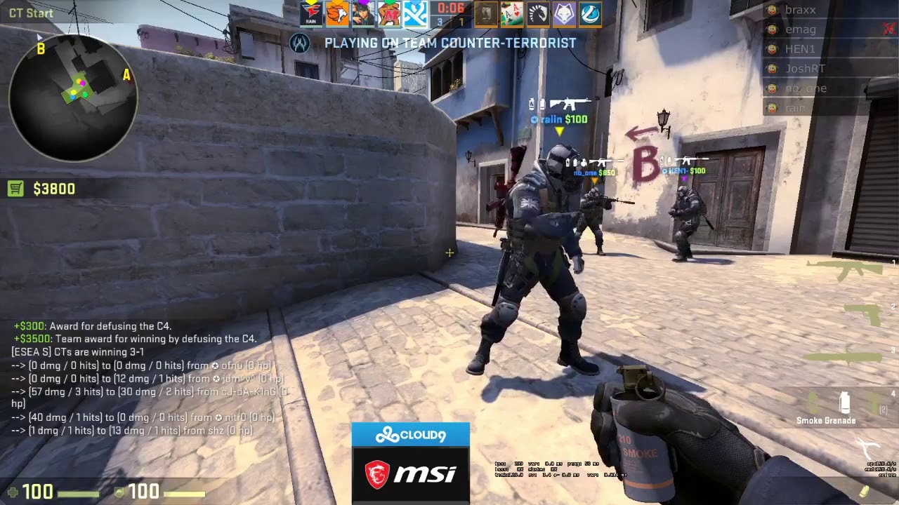 #25 SWAG PLAYS ESEA RANK S ON MIRAGE