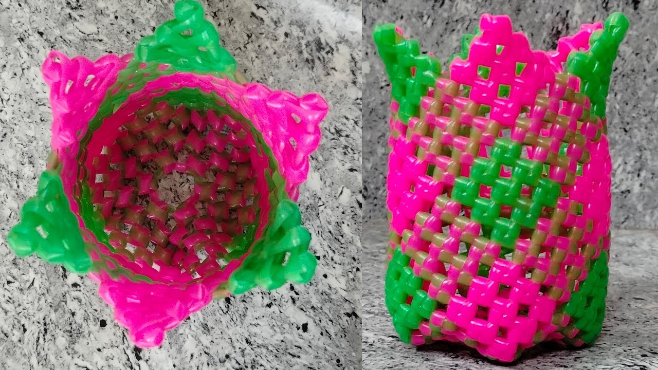 Pen stand making in tamil/pen stand making in plastic wire