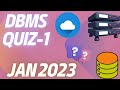 DBMS Jan 2023 PYQ